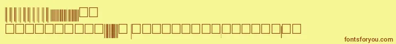 V200018 Font – Brown Fonts on Yellow Background