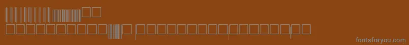 V200018 Font – Gray Fonts on Brown Background
