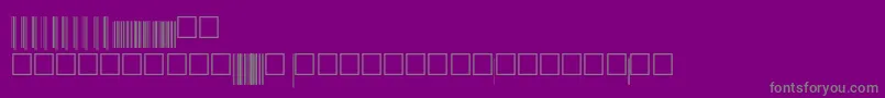 フォントV200018 – 紫の背景に灰色の文字