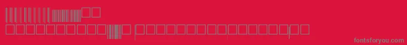 V200018 Font – Gray Fonts on Red Background