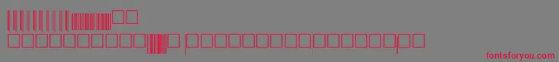 フォントV200018 – 赤い文字の灰色の背景