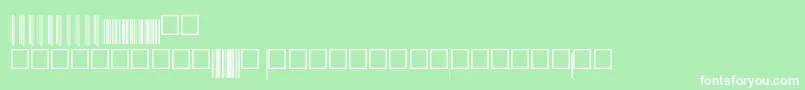 V200018 Font – White Fonts on Green Background