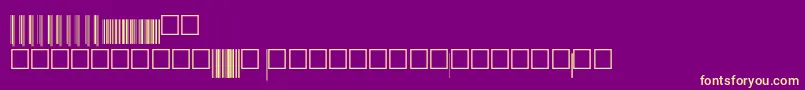 V200018 Font – Yellow Fonts on Purple Background
