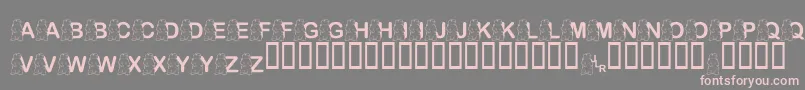 FlPunxsutawneyPhil Font – Pink Fonts on Gray Background