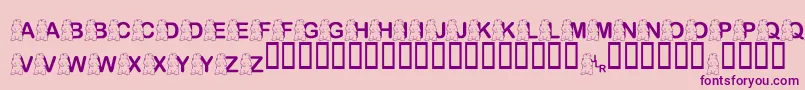 FlPunxsutawneyPhil Font – Purple Fonts on Pink Background