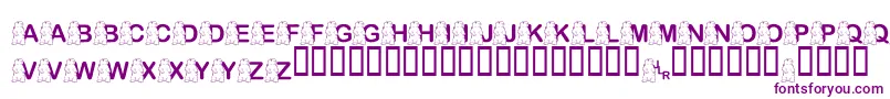 FlPunxsutawneyPhil Font – Purple Fonts on White Background