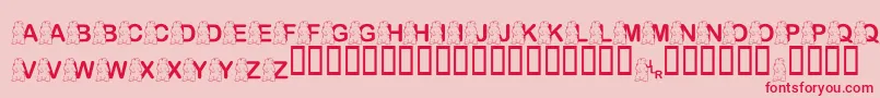 fuente FlPunxsutawneyPhil – Fuentes Rojas Sobre Fondo Rosa
