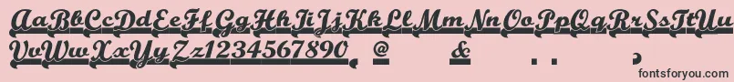 Teamspiritnf Font – Black Fonts on Pink Background