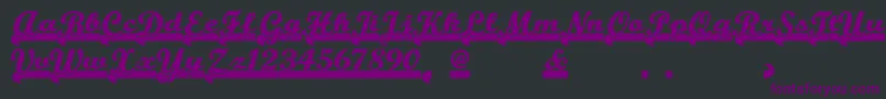 Więcej informacji o czcionce Teamspiritnf Czcionka Teamspiritnf – fioletowe czcionki na czarnym tle