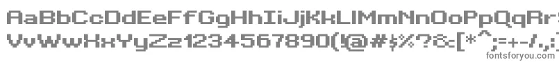 BitKitwideBold Font – Gray Fonts on White Background