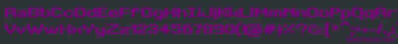 Czcionka BitKitwideBold – fioletowe czcionki na czarnym tle