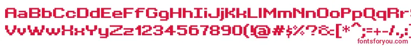 BitKitwideBold Font – Red Fonts on White Background