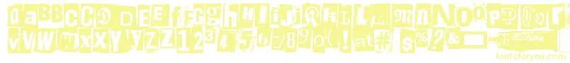 LiimaPaperiSakset2 Font – Yellow Fonts