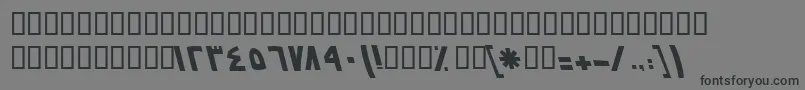 Шрифт BNasimBold – чёрные шрифты на сером фоне