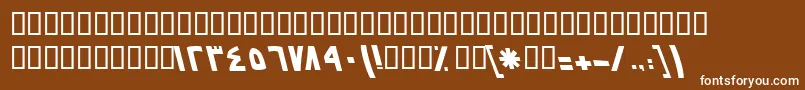BNasimBold Font – White Fonts on Brown Background