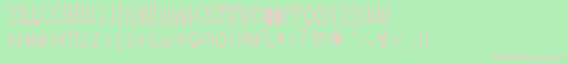 Richchicksauce Font – Pink Fonts on Green Background