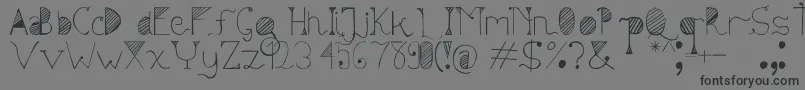 Sunyi Font – Black Fonts on Gray Background