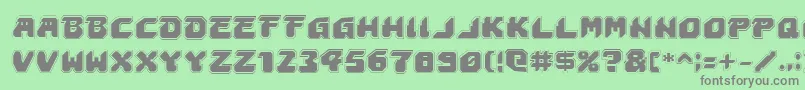 AstropolisAcademy Font – Gray Fonts on Green Background