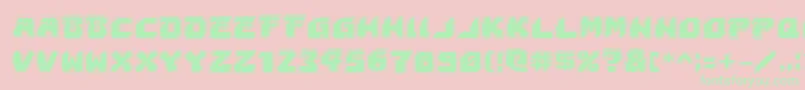 AstropolisAcademy Font – Green Fonts on Pink Background