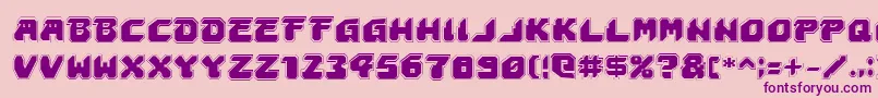 AstropolisAcademy Font – Purple Fonts on Pink Background