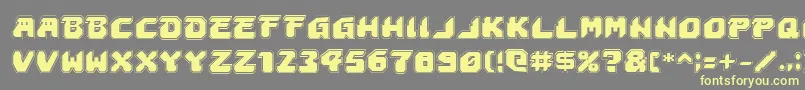 AstropolisAcademy Font – Yellow Fonts on Gray Background