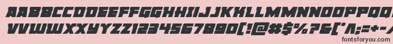 Libertylegionexpandital Font – Black Fonts on Pink Background