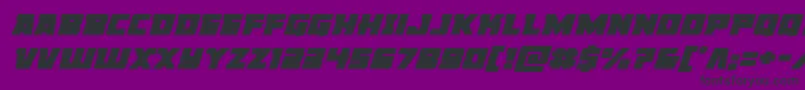 Libertylegionexpandital Font – Black Fonts on Purple Background