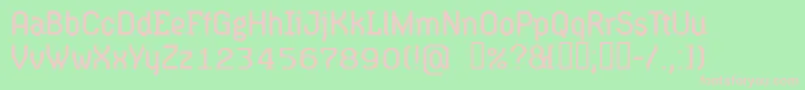 HydrophiliaLiquid Font – Pink Fonts on Green Background