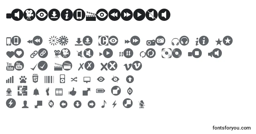 Шрифт StmediaWebfont – алфавит, цифры, специальные символы