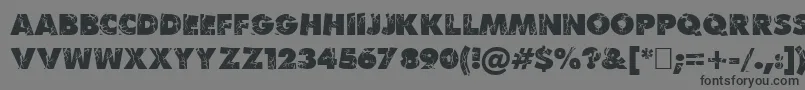 BenKrush-Schriftart – Schwarze Schriften auf grauem Hintergrund
