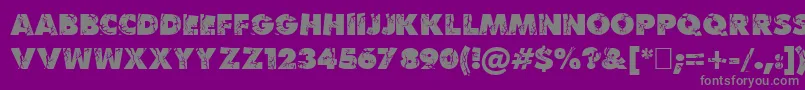 BenKrush-Schriftart – Graue Schriften auf violettem Hintergrund