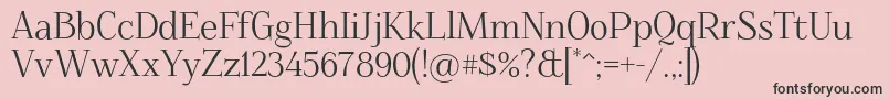 Foglihten068 Font – Black Fonts on Pink Background