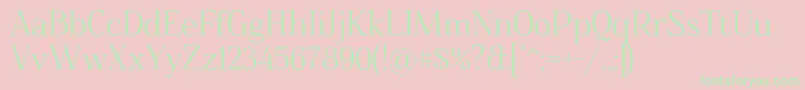 Foglihten068 Font – Green Fonts on Pink Background
