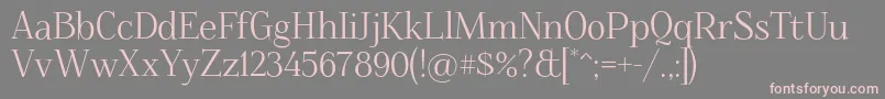 Foglihten068 Font – Pink Fonts on Gray Background