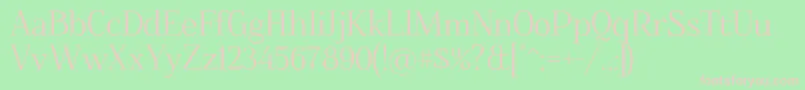 Foglihten068 Font – Pink Fonts on Green Background