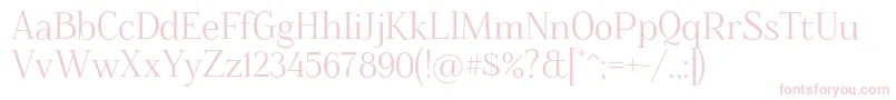 Foglihten068 Font – Pink Fonts on White Background