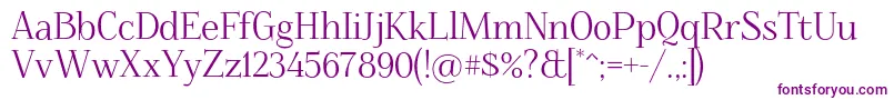 Foglihten068 Font – Purple Fonts on White Background