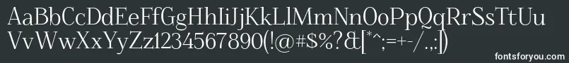Foglihten068 Font – White Fonts on Black Background