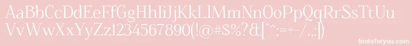Foglihten068 Font – White Fonts on Pink Background