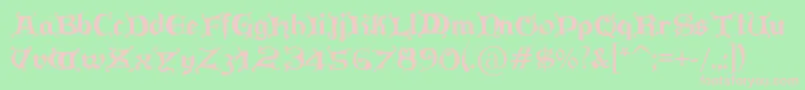 PressGutenberg Font – Pink Fonts on Green Background