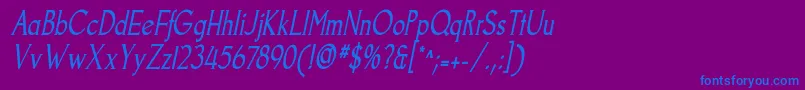 fuente GoodfishItalic – Fuentes Azules Sobre Fondo Morado