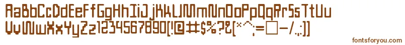 Шрифт Ateam – коричневые шрифты на белом фоне