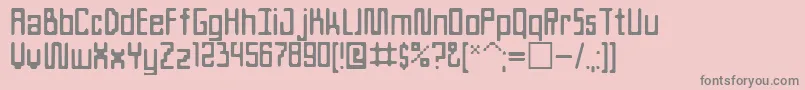 Czcionka Ateam – szare czcionki na różowym tle