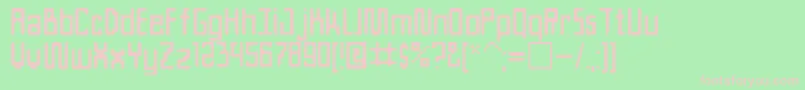 fuente Ateam – Fuentes Rosadas Sobre Fondo Verde