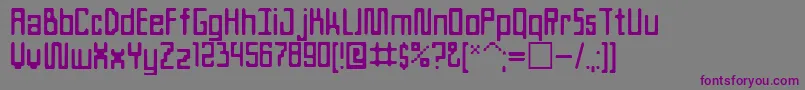 Шрифт Ateam – фиолетовые шрифты на сером фоне