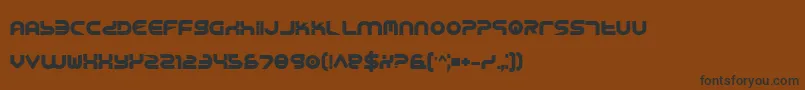 Шрифт Yukonb – чёрные шрифты на коричневом фоне