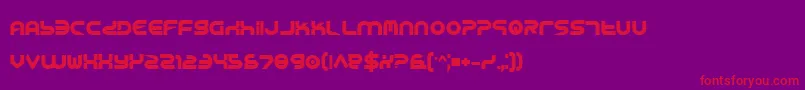 Yukonb Font – Red Fonts on Purple Background