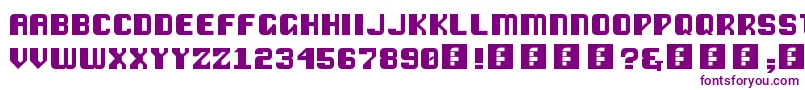 Шрифт VipondChubby – фиолетовые шрифты