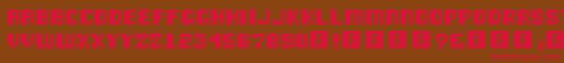 VipondChubby Font – Red Fonts on Brown Background