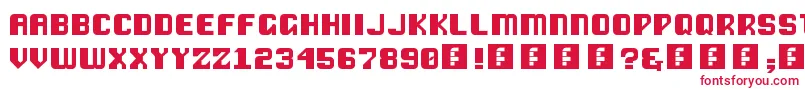 VipondChubby Font – Red Fonts on White Background